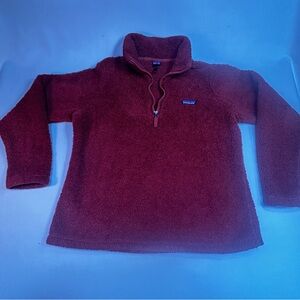 Patagonia Women's 1/4 Zip Fleece Pullover-Burnt Orange/Rust